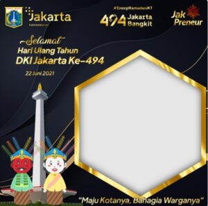 12. Twibbon Jakarta Bangkit 2021