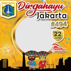 13. Template Twibbon Ulang Tahun Jakarta