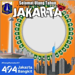15. Twibbon Ulang Tahun Jakarta 2021