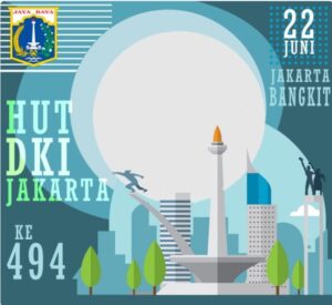 2. Twibbon HUT DKI Jakarta 2021 ke 494